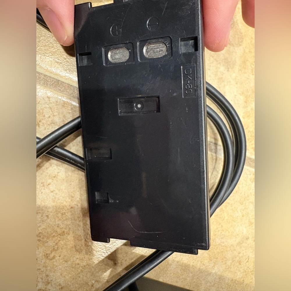 Sony DK-80 Battery Eliminator x2 DC Coupler Connectin Cable Adapter Charger Port - Picture 11 of 11